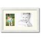 ArtToFrames Collage Photo Picture Frame with 1 - 5x7, 8x10 inch Openings, Framed in White with Over 62 Mat Color Options and Regular Glass (CSM-3966-166)